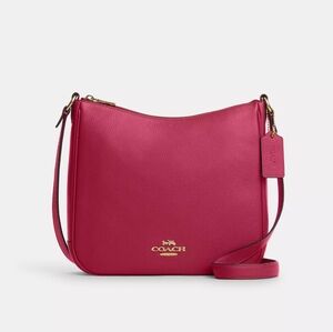 Nwt Coach Ellie File Shoulder Bag From Smoke Free Home- Color Rouge